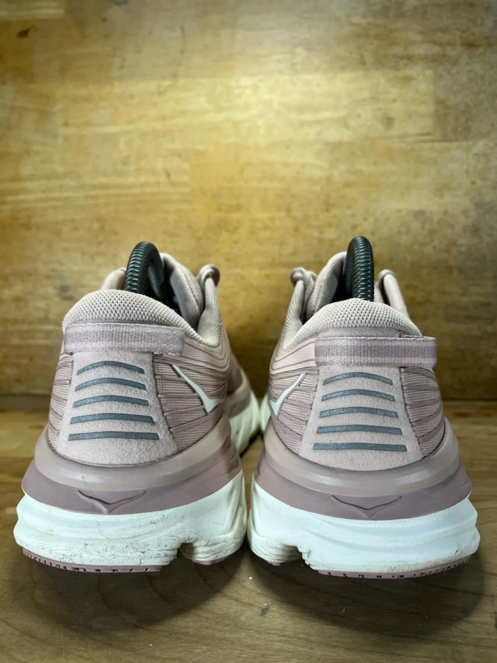 Hoka One One REFLECTIVE Bondi 7 Womens Size 9.5 Running Shoes Sneakers Pink - Picture 5 of 11